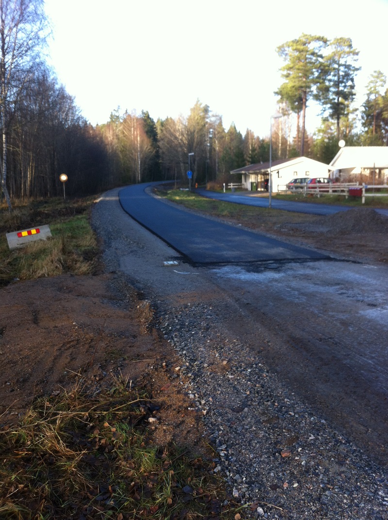 Sträckan mellan Eskilstuna och Hällberga är klar att asfalteras